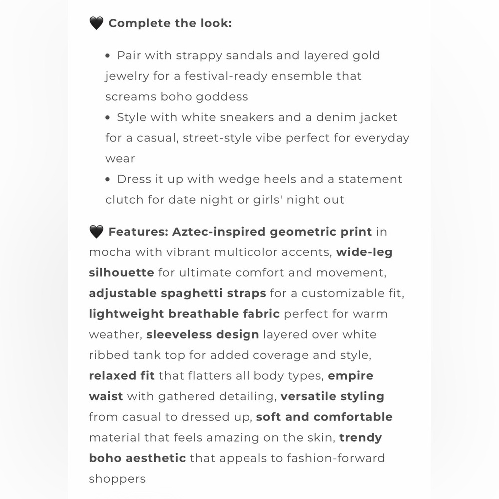 Jade By Jane Boho Aztec Print Wide Leg Sleeveless Jumpsuit in Tan With Pockets - Picture 8 of 10